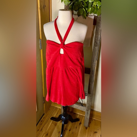 ✨Wild Fable Red Towel Terry Halter Romper✨ NWT - Picture 2 of 10